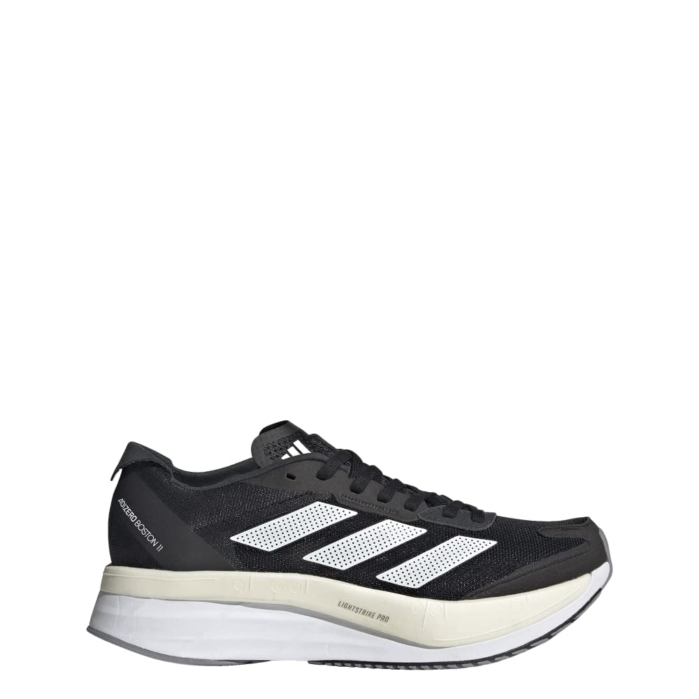 adidas Women's Adizero Boston 11 6.5 Black/White/Grey