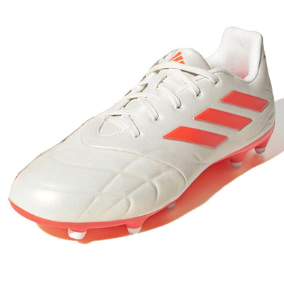 adidas Unisex Copa Pure.3 Firm Ground Soccer Shoe, Off White/Team Solar Orange/Off White, 6.5 US Men