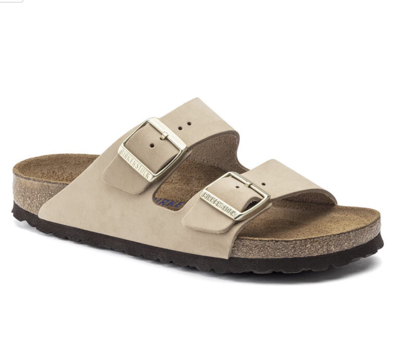 Birkenstock Unisex Arizona Sandal Soft Footbed Sandcastle Nubuck 40 R EU