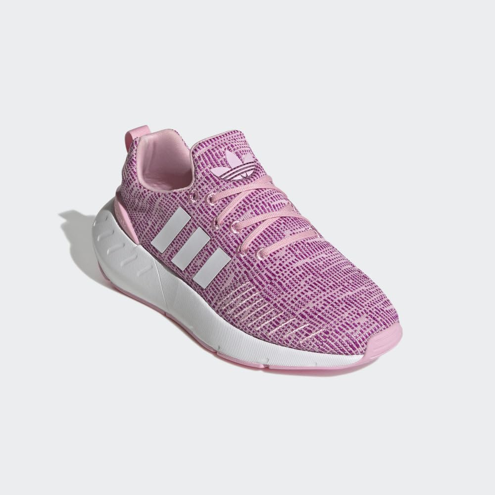 adidas Unisex-Child Swift Run 22 Sneaker 4 Big Kid True Pink/White/Vivid Pink