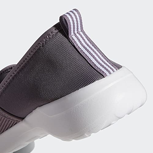 adidas Women's Lite Racer Slip-On Shoes, Purple/White 11