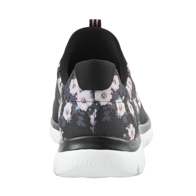 Skechers Sport SummitsPerfect Blossom Sneaker Womens Sneaker 8 BM US BlackMultiFloral