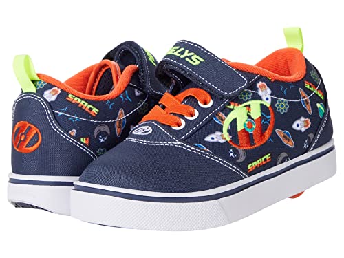 HEELYS Boy's Pro 20 X2 (Little Kid/Big Kid/Adult) Navy/Orange/Neon Yellow 12 Little Kid M