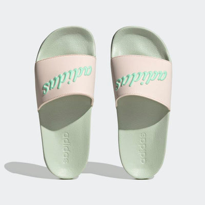 adidas Women's Adilette Slide 6 Wonder Quartz/Pulse Mint/Linen Green