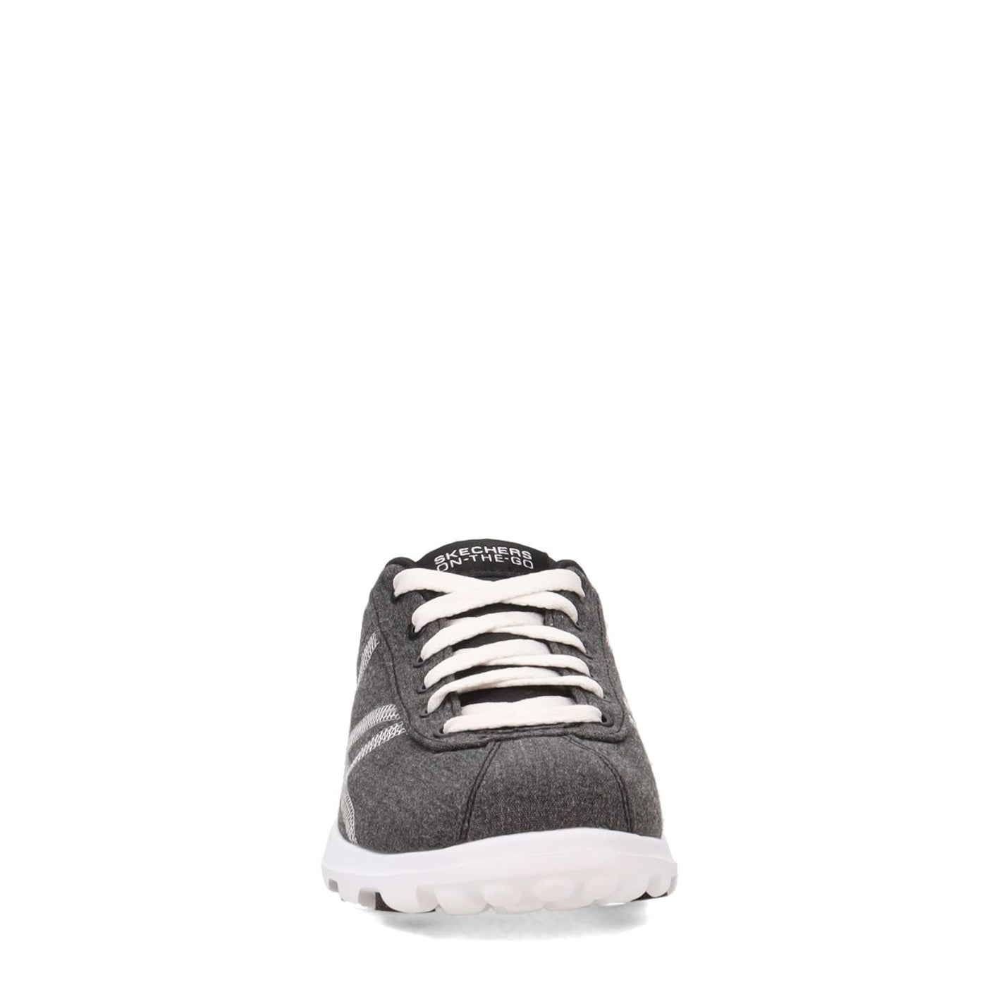 Skechers On-The-Go 2.0 Canvas Lace-Up Black/White 7 M