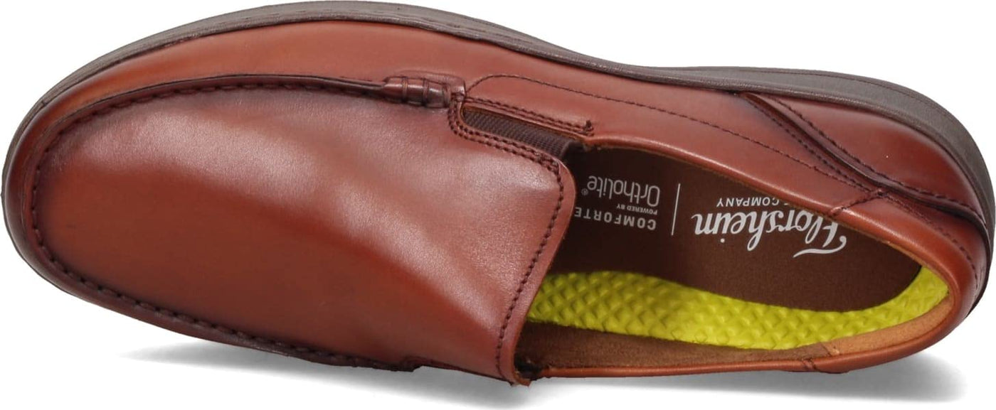 Florsheim Central Moc Toe Venetian Loafer Cognac Smooth Leather 8.5 W (3E)