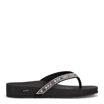 Skechers Cali Arch Fit Meditation-Day Shimmer Casual Sandal Women's Sandal 8 B(M) US Black-Multi