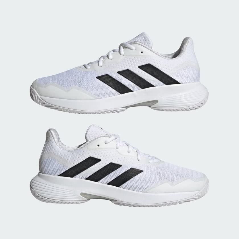 adidas Court Jam Control Footwear White/Core Black/Matte Silver 8 D (M)