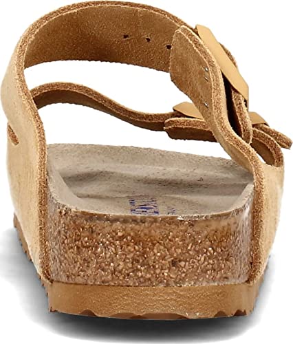 Birkenstock Unisex Arizona Soft Footbed Latte Cream Suede 37 N EU Women's 6-6.5 US/Men's 4-4.5 US