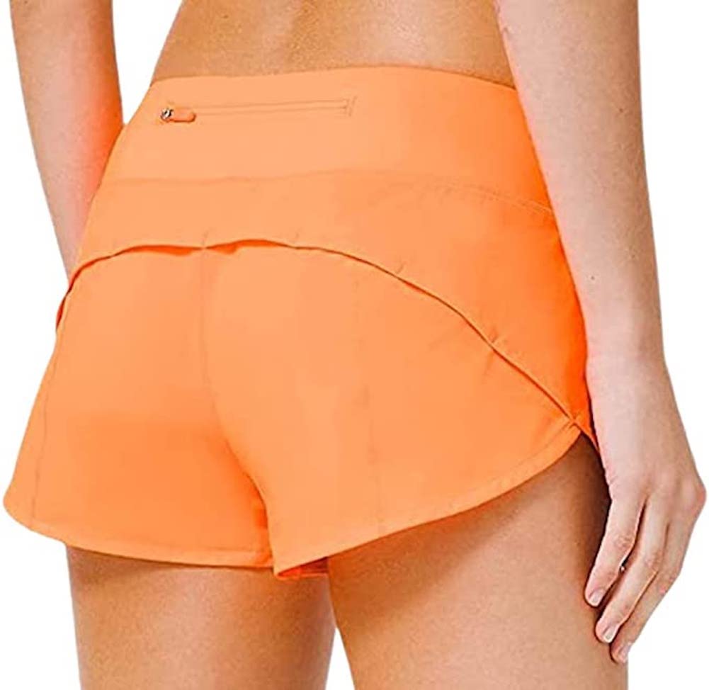 Lululemon Athletica Lululemon Speed Up Shorts 2.5inch (Highlight Orange, Size 6)