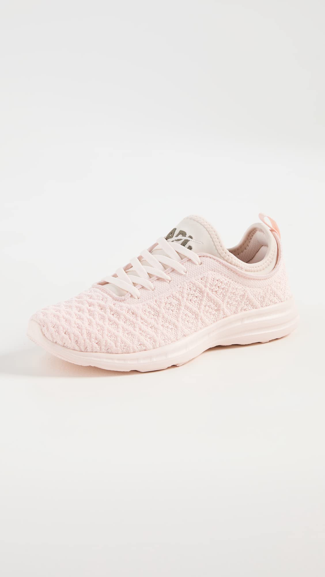 APL: Athletic Propulsion Labs Women's TechLoom Phantom Sneakers, Creme/Fatigue, Pink, 8 Medium US