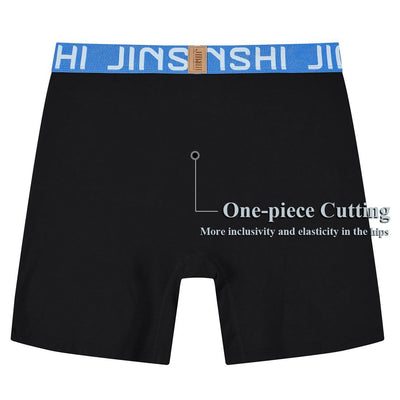 JINSHI Mens Design Long Leg Boxer Briefs Underwear Multipack XX-Large 942m07 3-pack