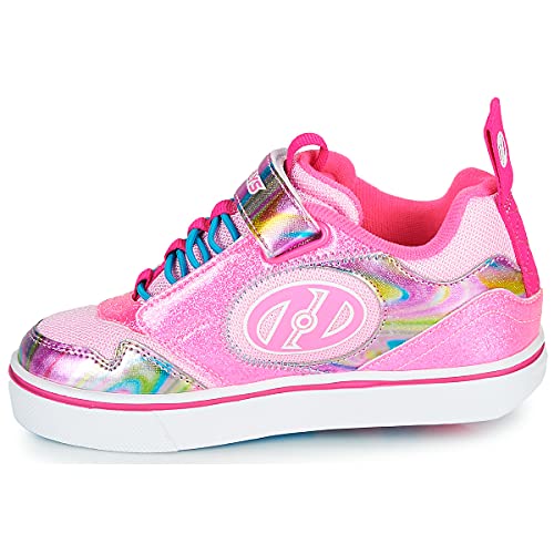 HEELYS Girl's Rocket x2 (Little Kid/Big Kid/Adult) Neon Pink/Glitter/Multi 1 Little Kid M