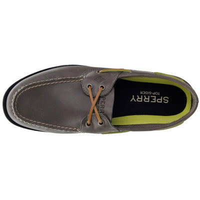 Sperry Top-Sider Leeward Nautical Cross Lace Boat Shoe Men Grey