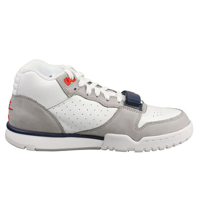 Nike Men's Air Trainer 1 Basketball Shoes, White/Midnight Navy/Medium Gre, 10