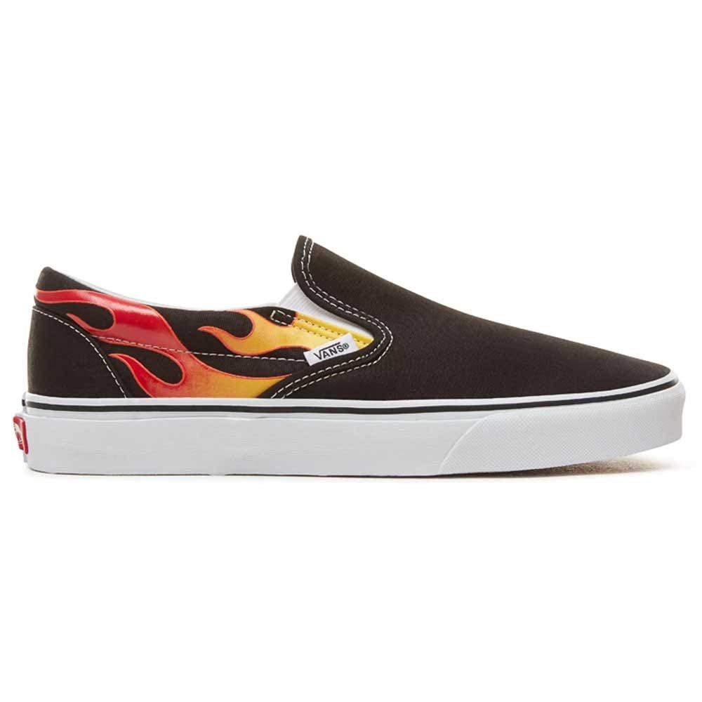 Vans Mens Slip ON Flame Black Size 4.5