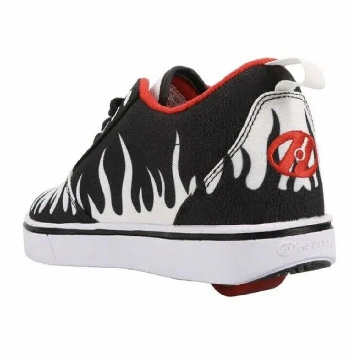 Heelys girls Wheeled Footwear Skate Shoe 6 Big Kid Black/Red/White