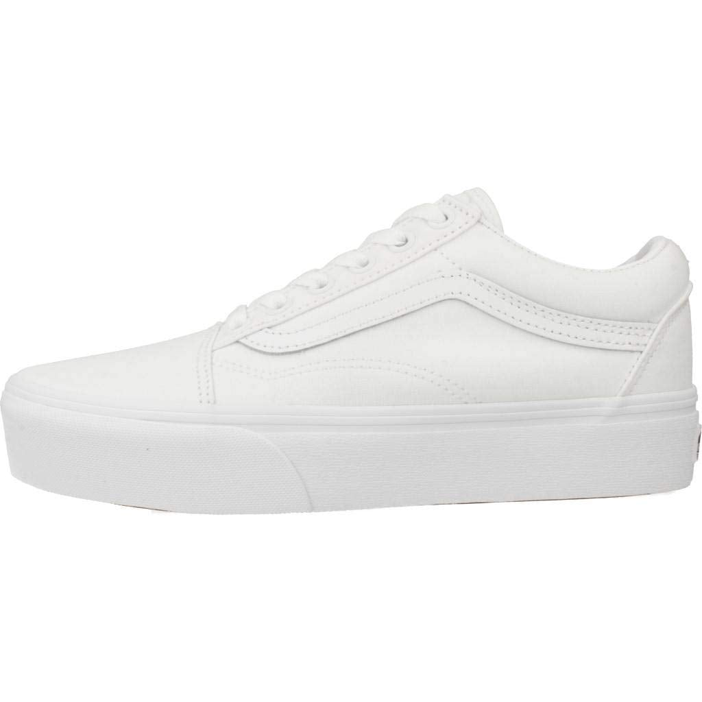 Vans Mens Old Skool Platform True White Size 4