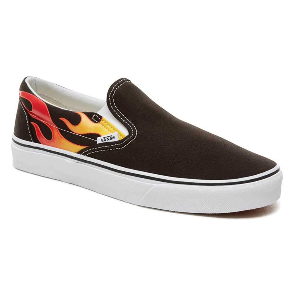 Vans Mens Slip ON Flame Black Size 4.5