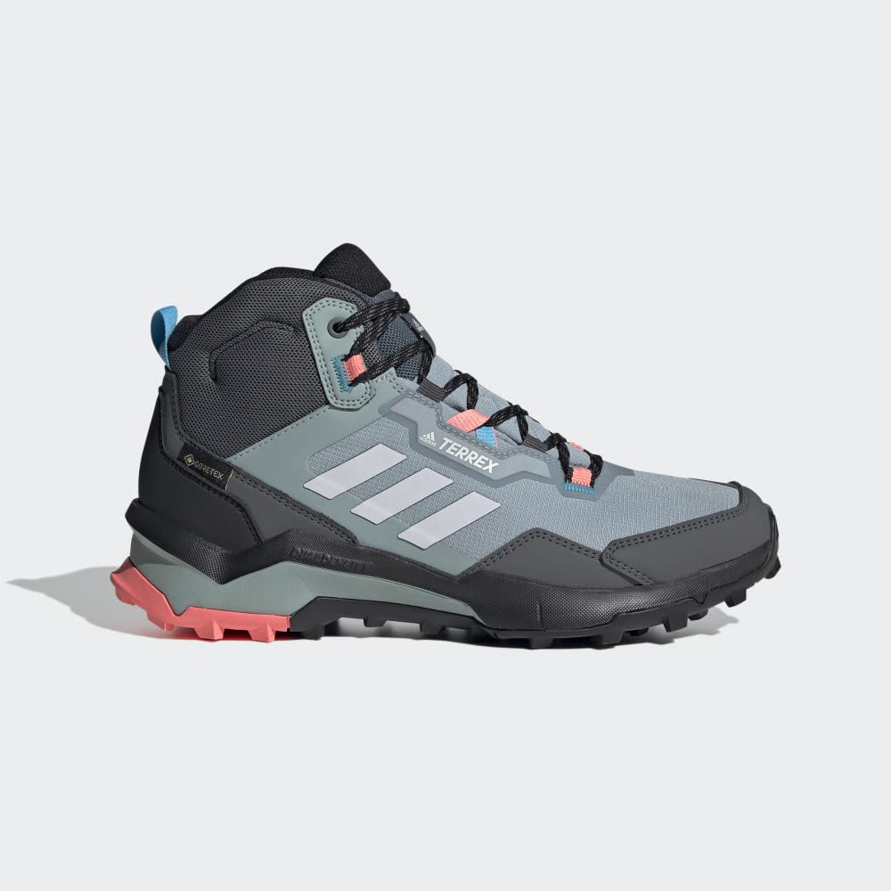 adidas Women's Terrex AX4 Mid Gore-TEX Hiking Shoe 6.5 Magic Grey/Dash Grey/Acid Red