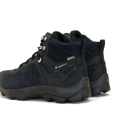 KEEN Men's Venture MID WP Hiking Boot, Black/Black, 9.5