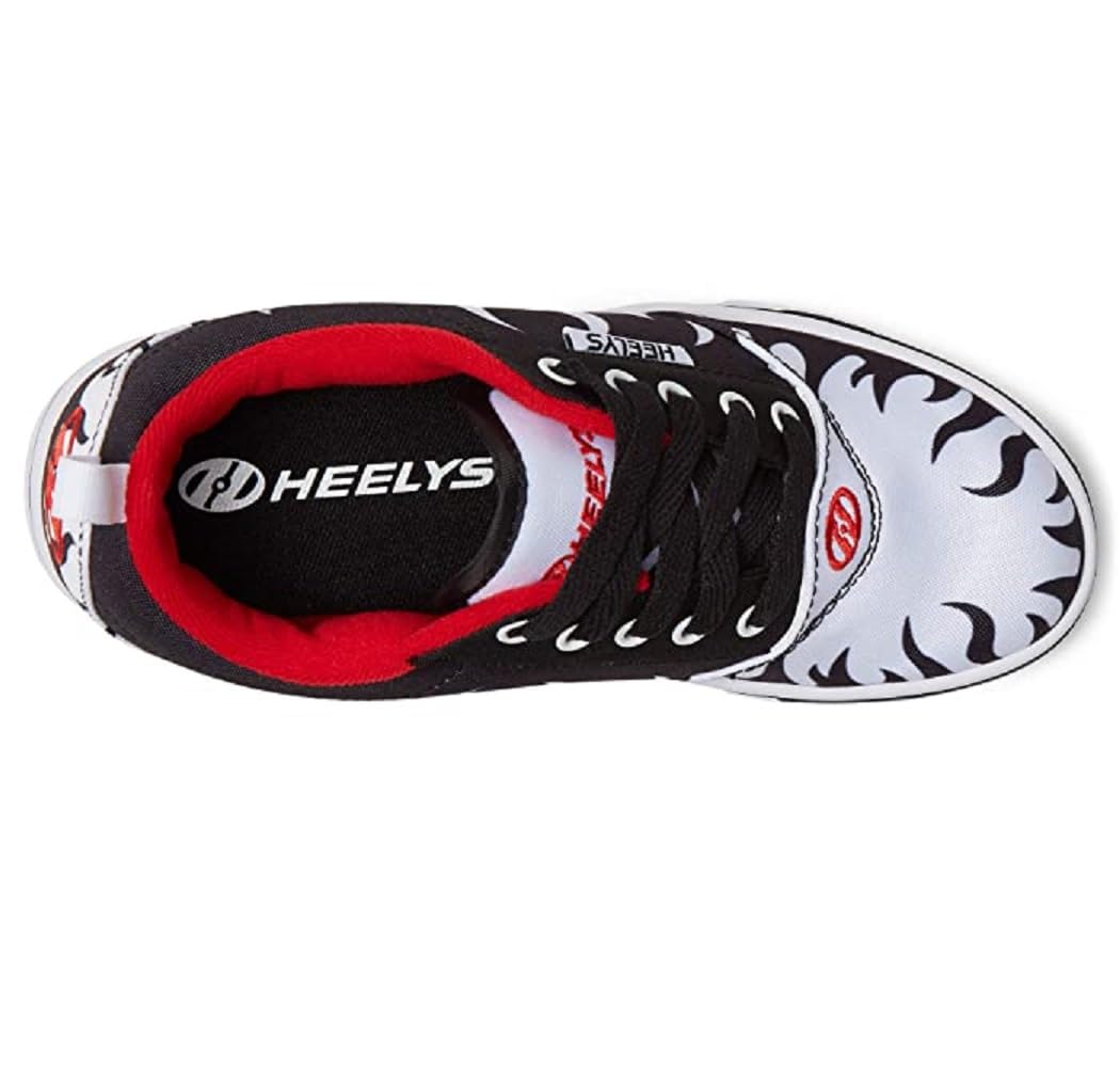 Heelys girls Wheeled Footwear Skate Shoe 13 Little Kid Black/Red/White