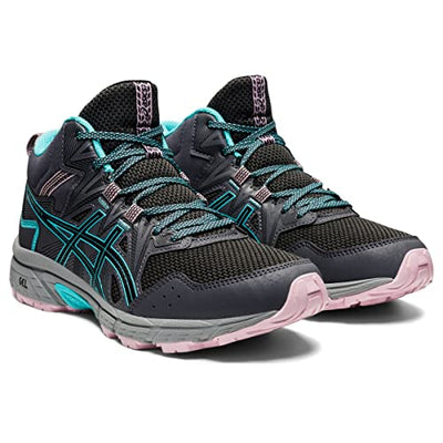 ASICS Women's Gel-Venture 8 Mid Top Running Shoes, 12, Graphite Grey/ICE Mint