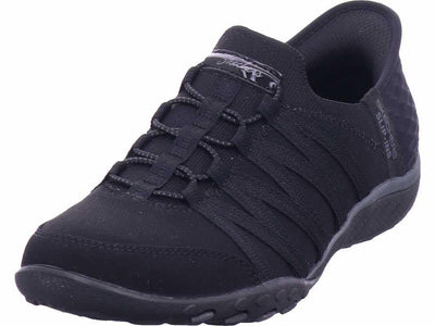 Skechers Women's Breathe Easy - Roll with Me 8.5 Black