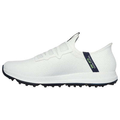 Skechers Men's Go Elite 5 Arch Fit Waterproof Slip in Golf Shoe Sneaker, White Spikeless, 13