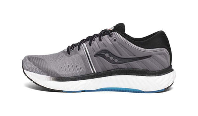 Saucony Men's S20544-25 Hurricane 22 Running Shoe, Grey/Black - 7 M US