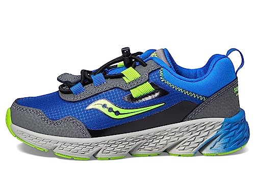 Saucony Boy's Wind Shield 3.0 (Little Kid/Big Kid) Blue/Green 2 Little Kid M