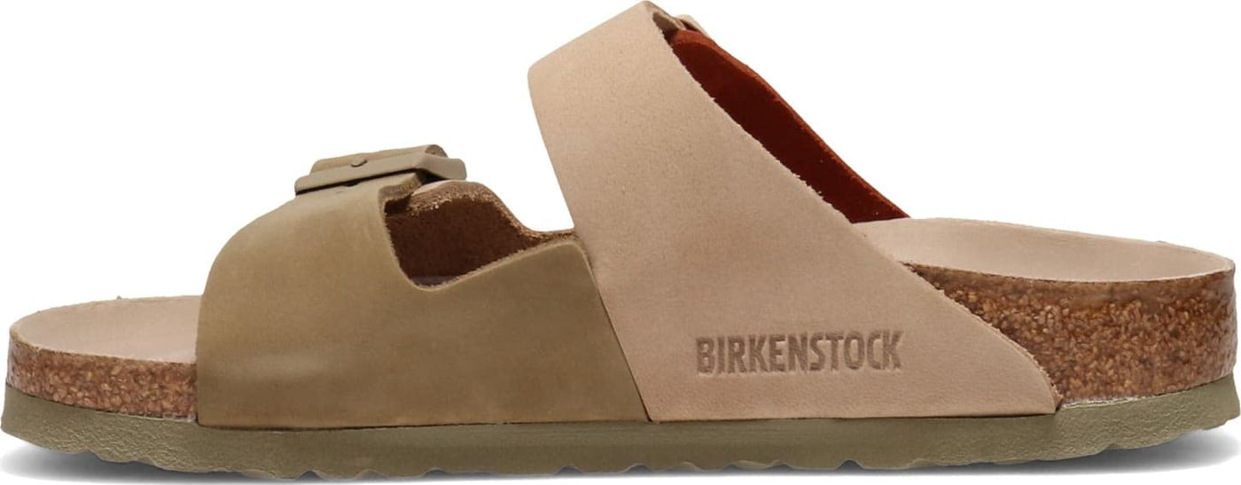 Birkenstock Women's Arizona Split Hex Sandals, Hex Sand Khaki, Tan, 5 Medium US