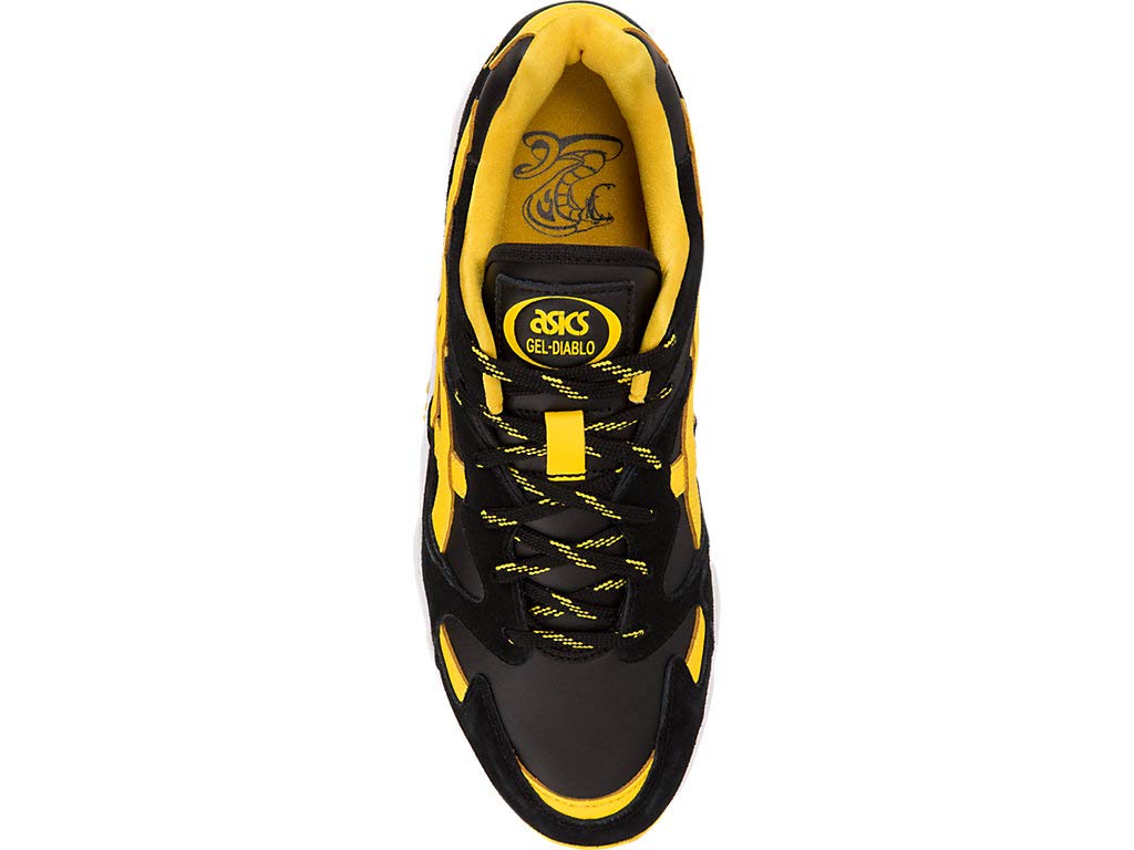 ASICS Tiger Unisex Gel-Diablo Shoes, 10, PERFORMANCE BLACK/TAI-CHI YELLOW