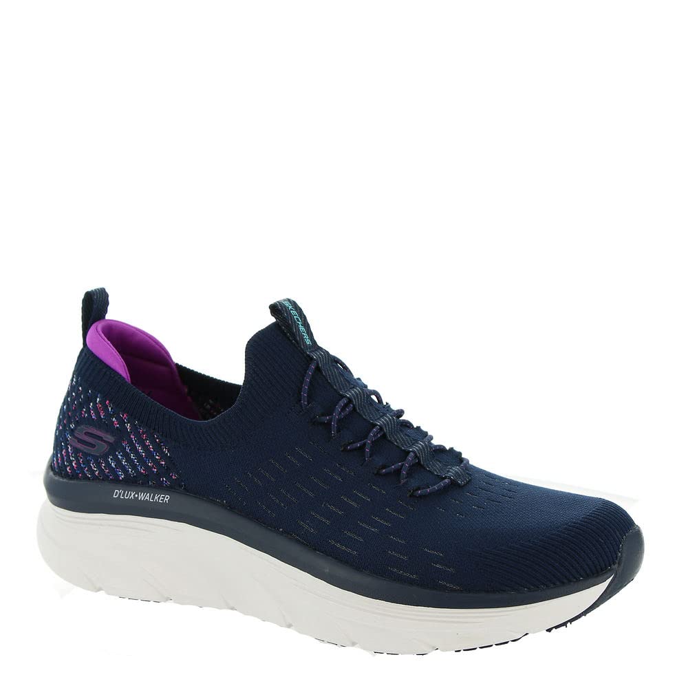 Skechers Women's D'lux Walker Star Stunner Sneaker 9.5 Navy