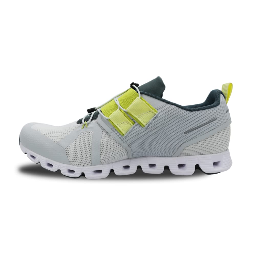 On Men's Cloud Nexus Sneakers, Glacier/Limelight, White, 9 Medium US