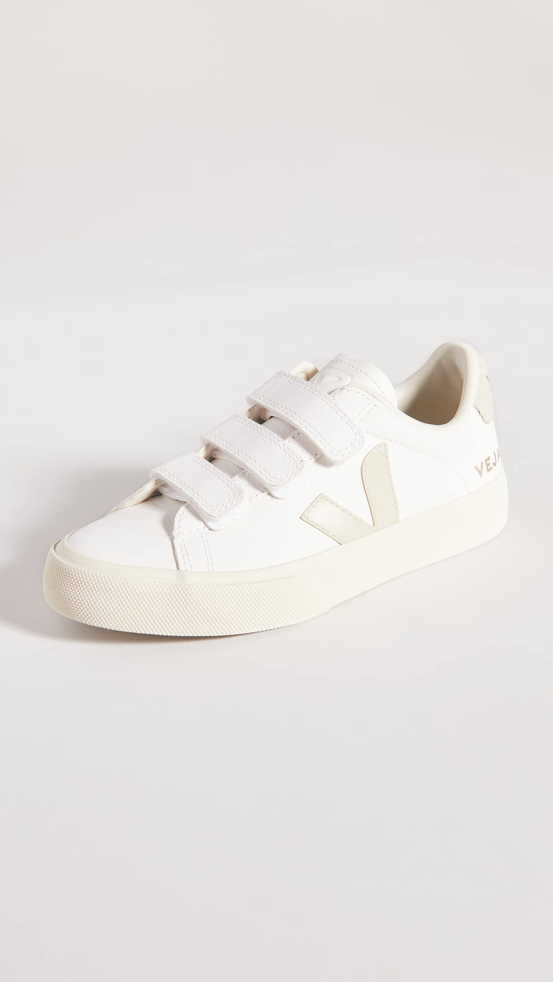 Veja Women's Recife Logo Sneakers, Extra White/Pierre/Natural, 4 Medium US