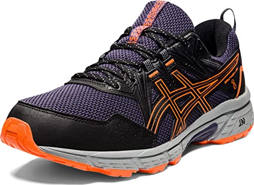 ASICS Men's Gel-Venture 8 Running Shoes, 7.5, Black/Shocking Orange