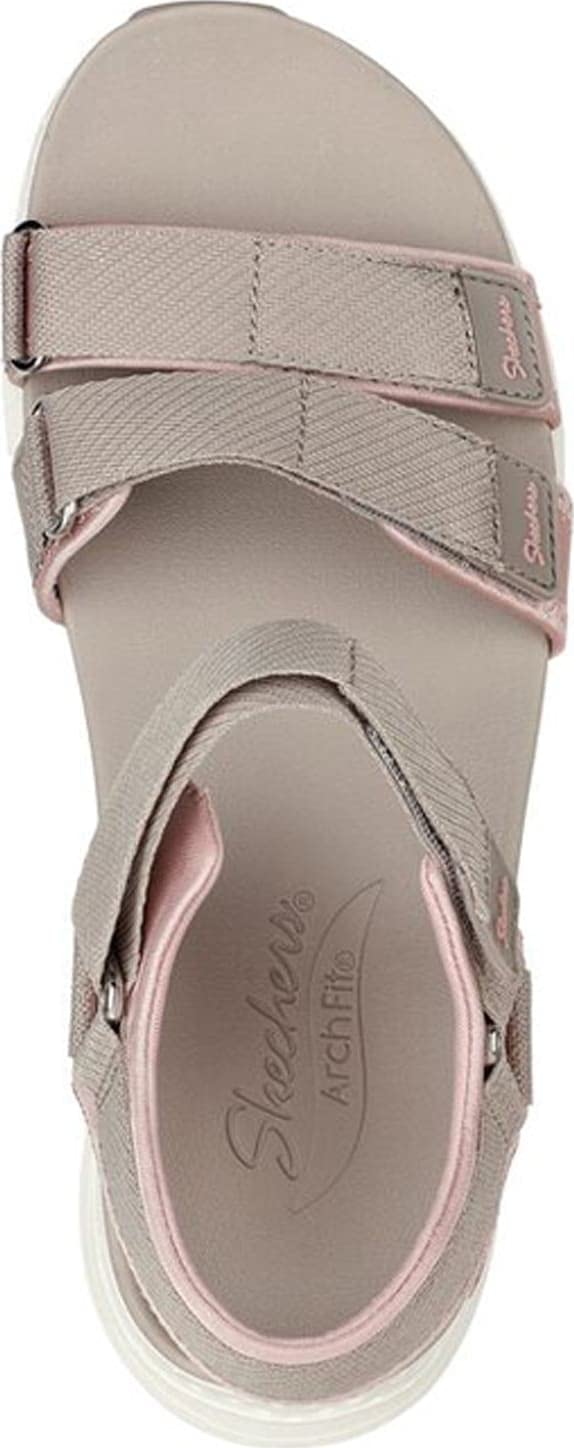 Skechers Women's Arch Fit Fresh Bloom 11 Taupe/Pink