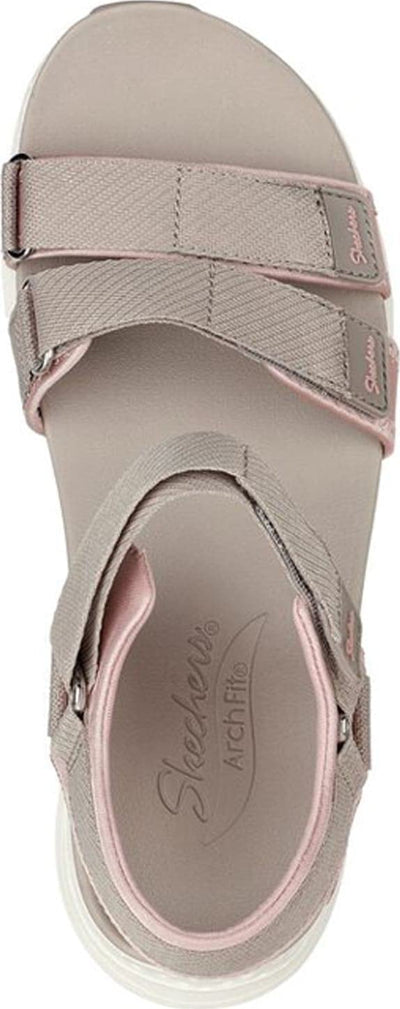 Skechers Women's Arch Fit Fresh Bloom 7 Taupe/Pink