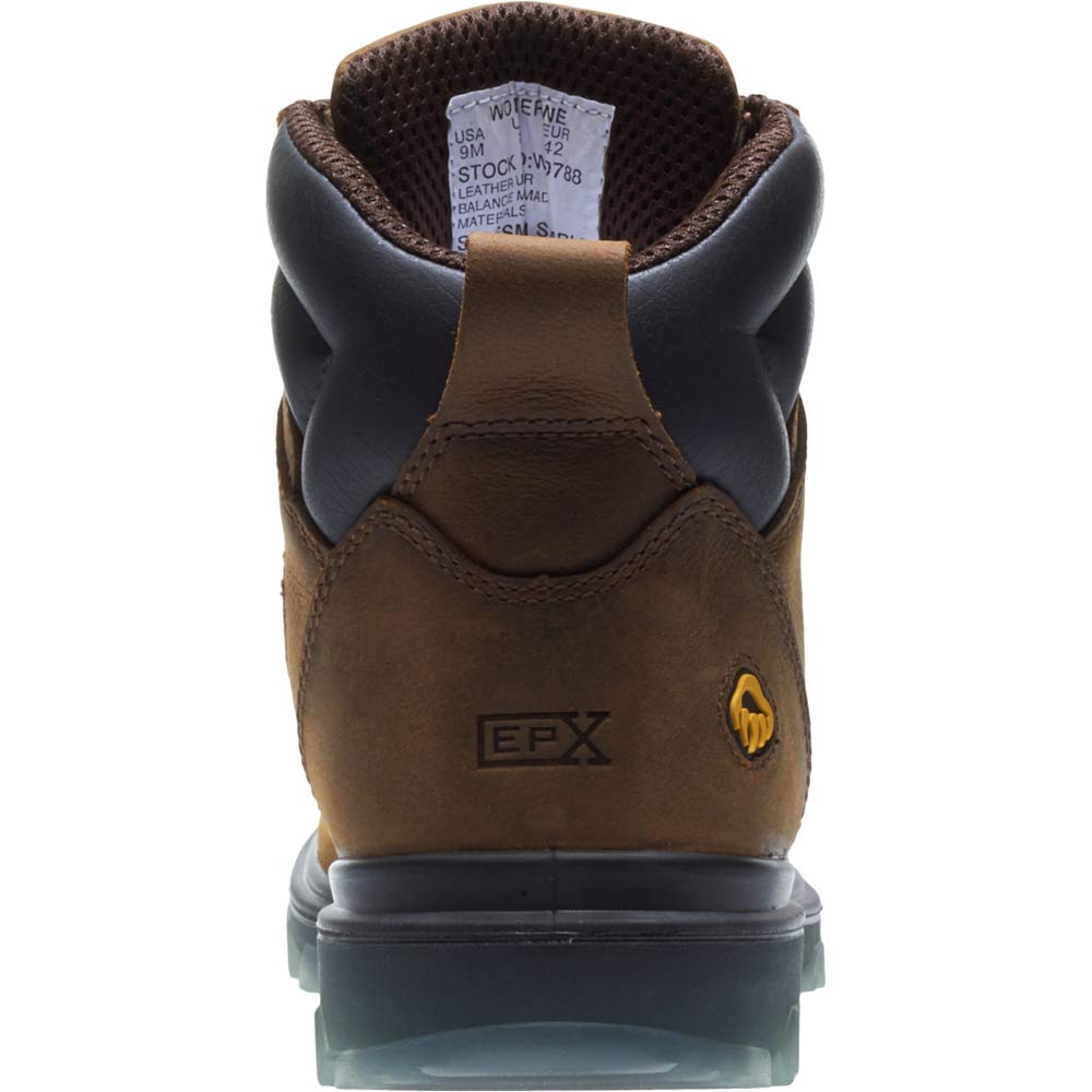 Wolverine Men's I 90 Waterproof Composite Toe 6 " Construction Boot 11 Brown