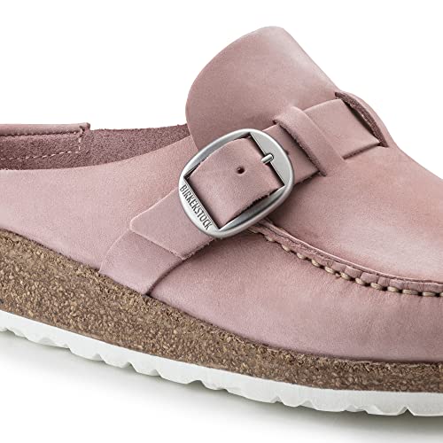 Birkenstock Unisex Buckley Clog, Soft Pink Nubuck, Size 37 EU (6-6.5 N US Women)