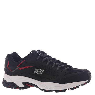 Skechers Stamina Cutback Mens Sneakers Black/Red 10 EW