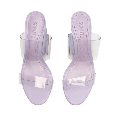 SCHUTZ Women's Victorie Slides 8 Smoky Grape