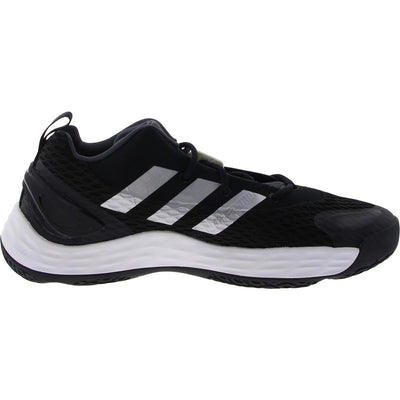 adidas Mens Exhibit A Lace-Up Fitness Basketball Shoes Black 12.5 Medium (D)