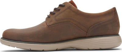 Rockport Men's Garett Plain Toe Oxford 7 Wide Brown