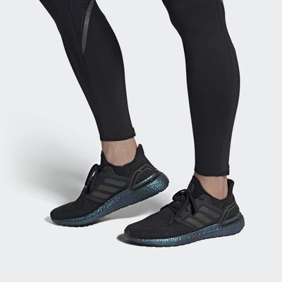 adidas Running Ultraboost 20 Core Black/Core Black/Signal Cyan 9 D (M)