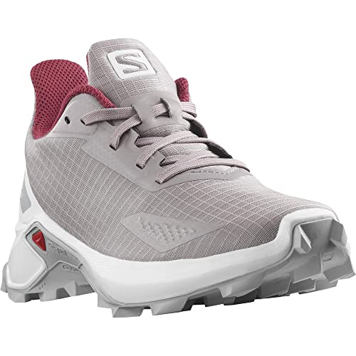 Salomon Alphacross Blast (Little Kid/Big Kid) Quail/White/Pearl Blue 2 Little Kid M