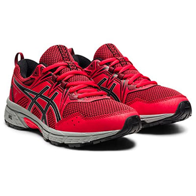 ASICS Kid's Gel-Venture 8 Grade School Running Shoes, 4.5, Electric RED/Black