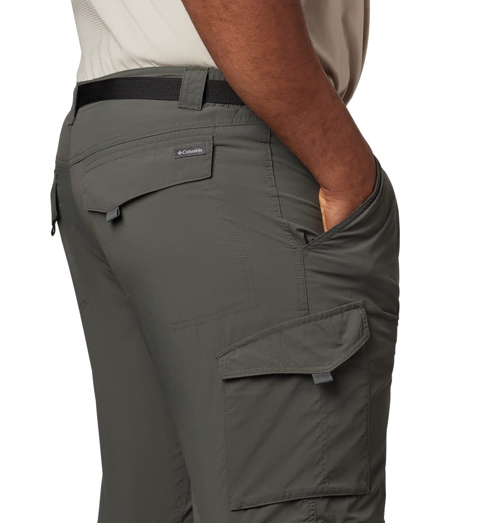 Columbia Men's Silver Ridge Convertible Pant, Breathable, UPF 50 Sun Protection, Gravel, 36x28