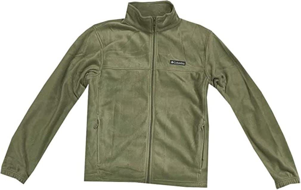 COLUMBIA Men Granite Mountain Fleece Full-Zip Logo Jacket (XXL, Olive)